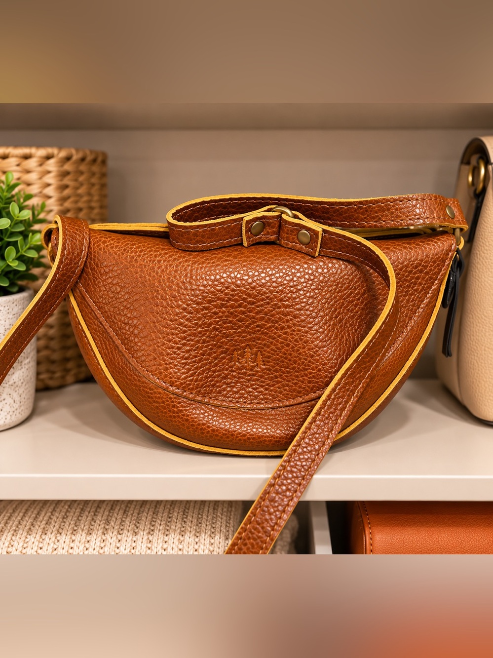 Portland Leather Goods | Leather Crossbody Bag in Sienna NWT